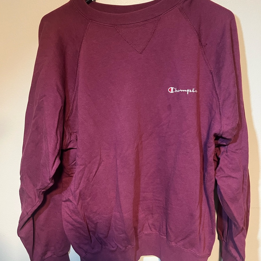 Champion Burgundy Crewneck Sweatshirt